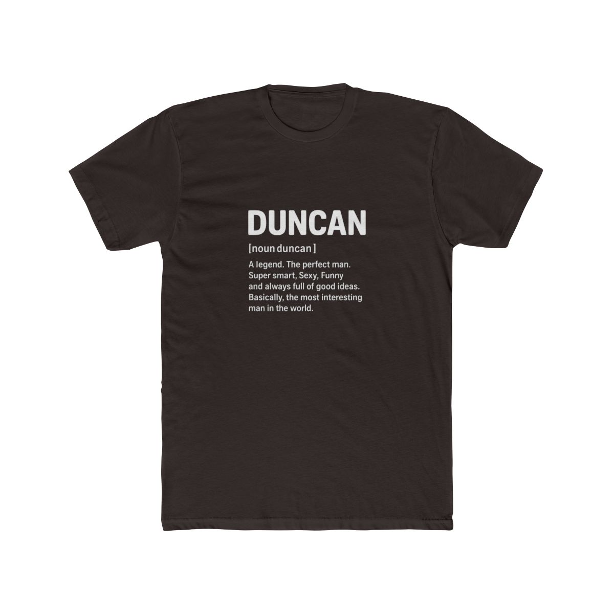 Bold Duncan Name Graphic T-Shirt - alternate angle 3, merchandise