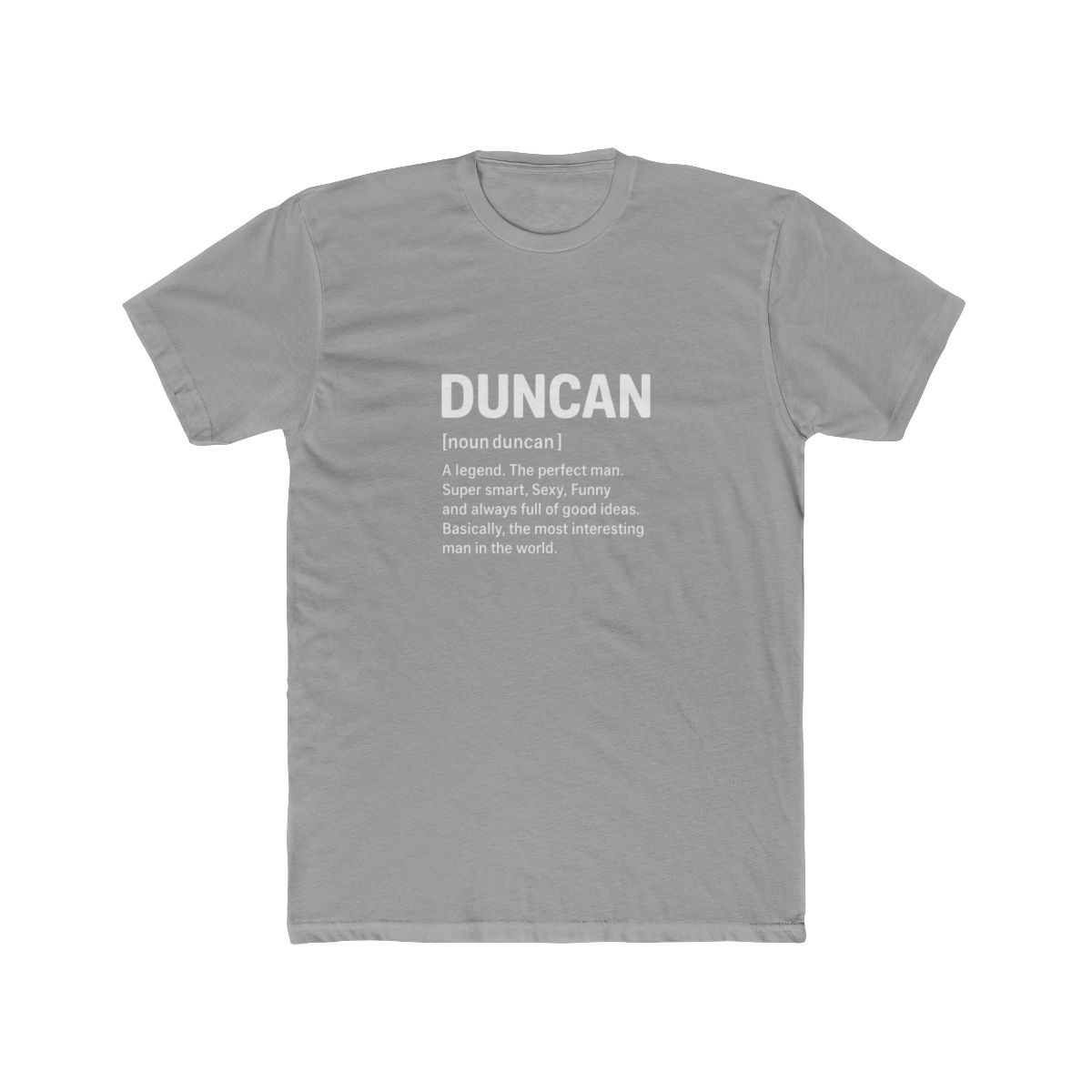 Bold Duncan Name Graphic T-Shirt - alternate angle 2, merchandise