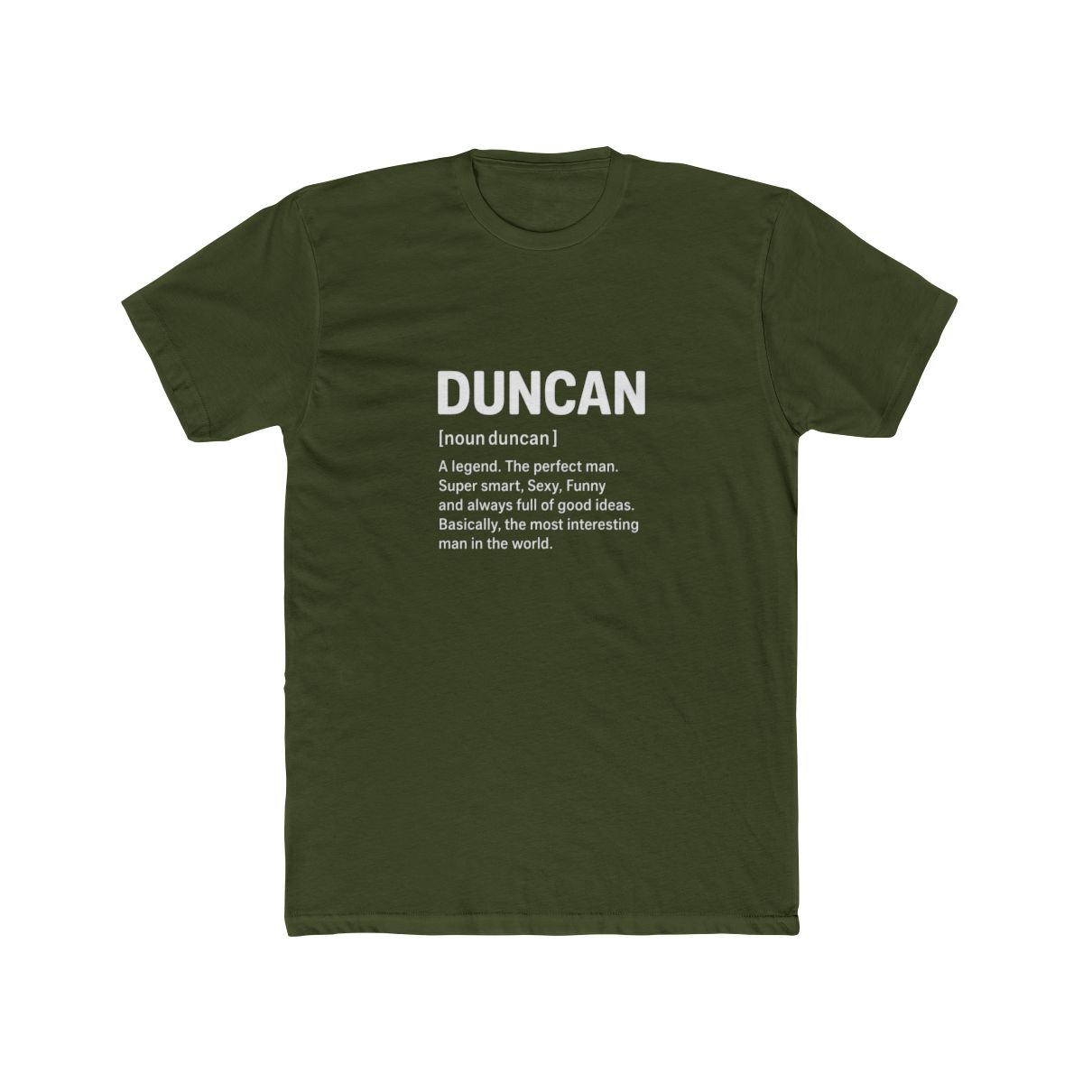 Bold Duncan Name Graphic T-Shirt - alternate angle 5, merchandise