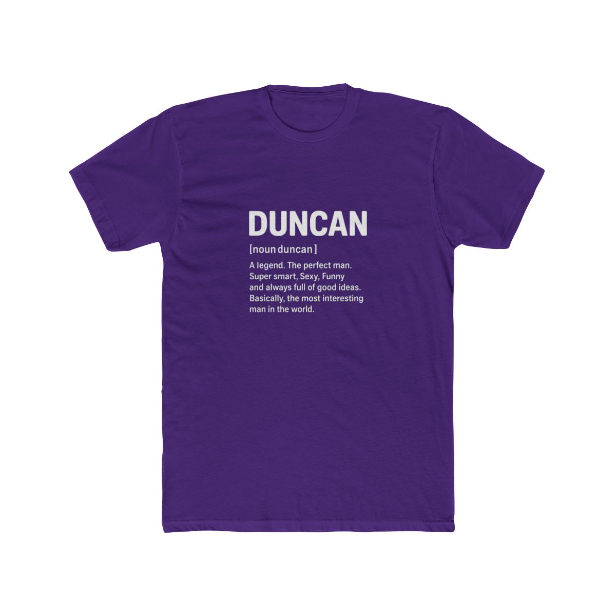 Bold Duncan Name Graphic T-Shirt