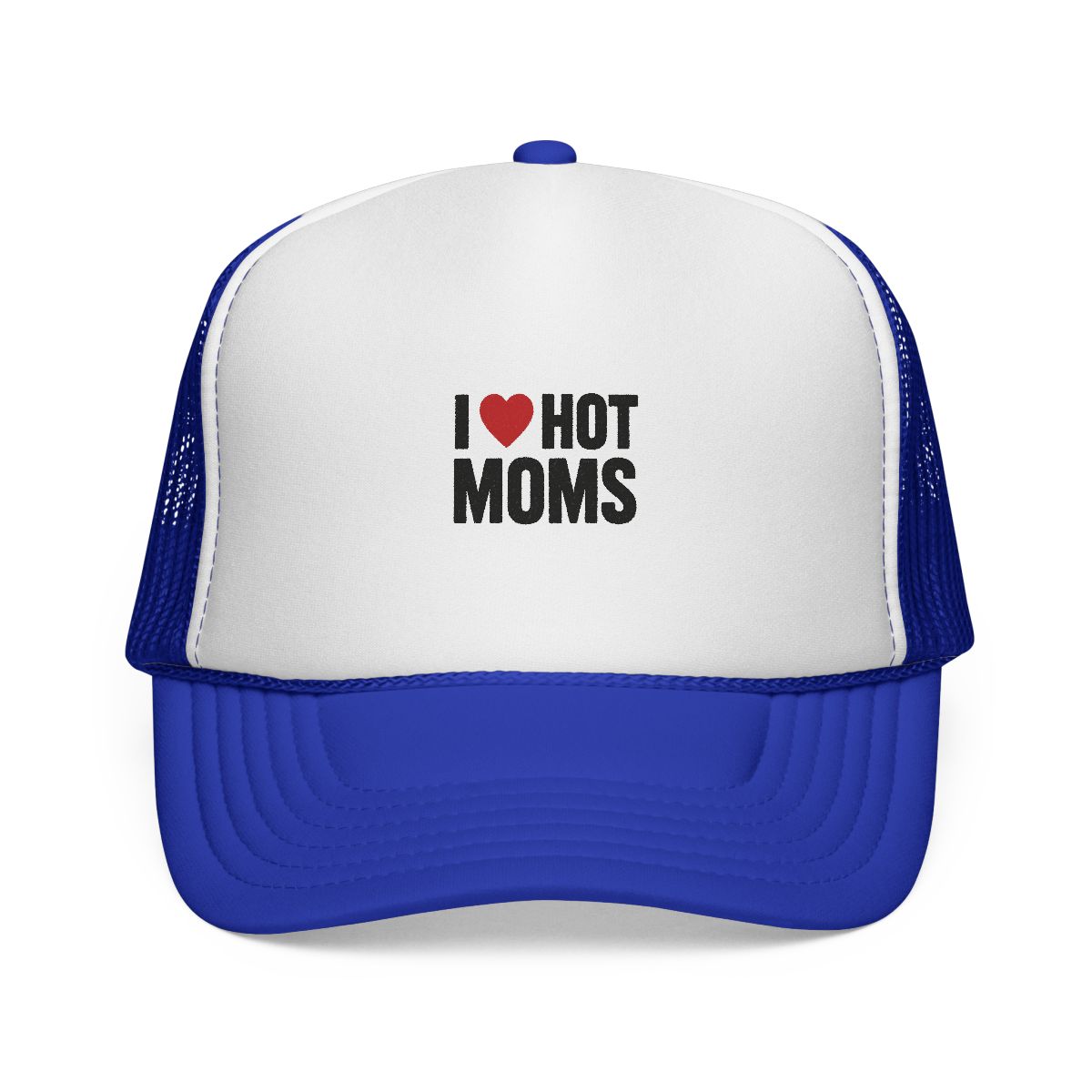 Funny I Love Hot Moms Absurd Trucker Hat - alternate angle 4, merchandise
