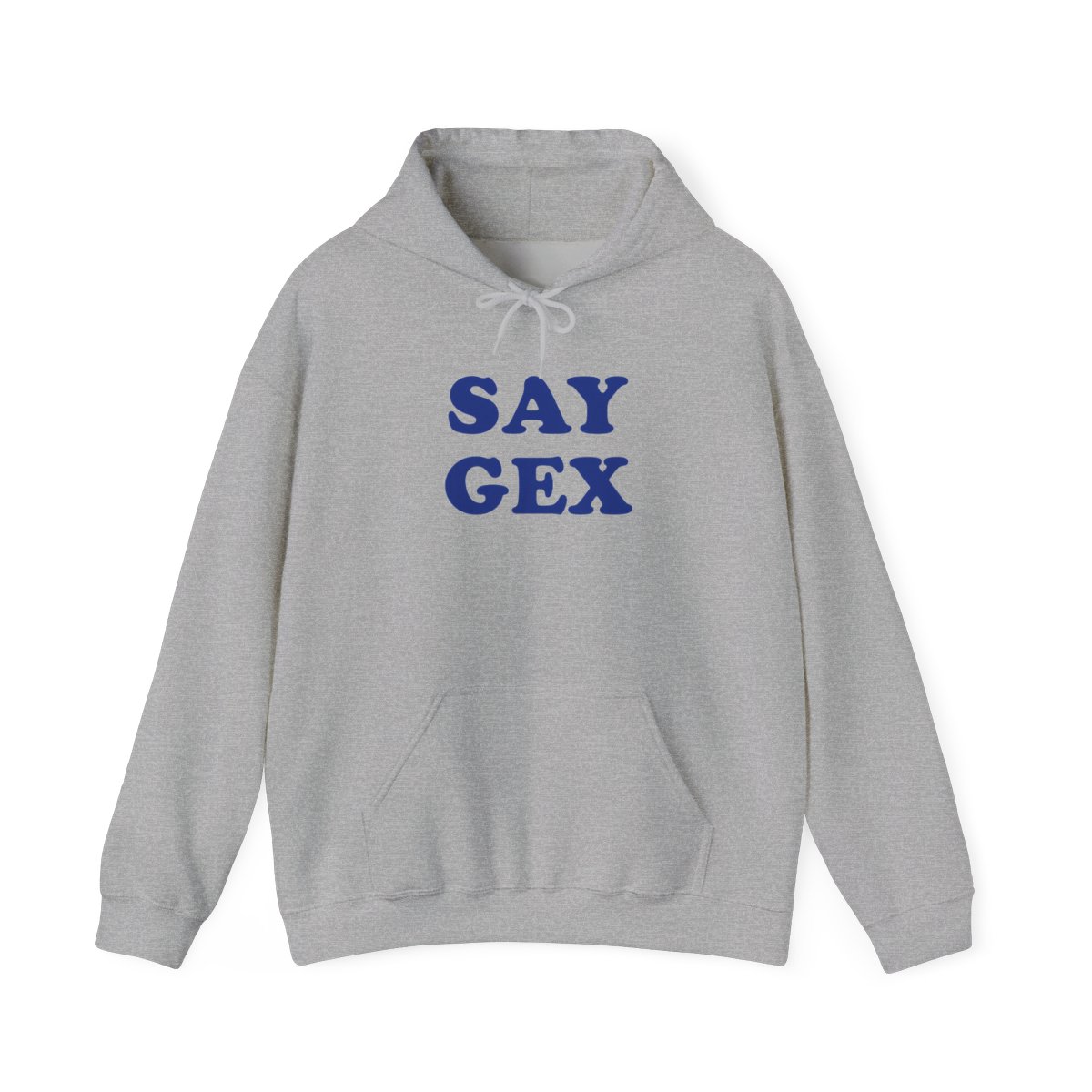 Say Gex Grey Hoodie - alternate angle 2, merchandise