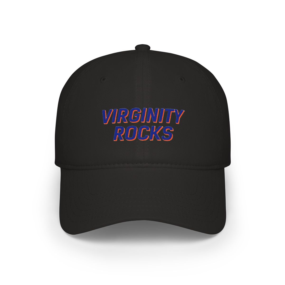 Virginity Rocks Orange Hat - alternate angle 2, merchandise