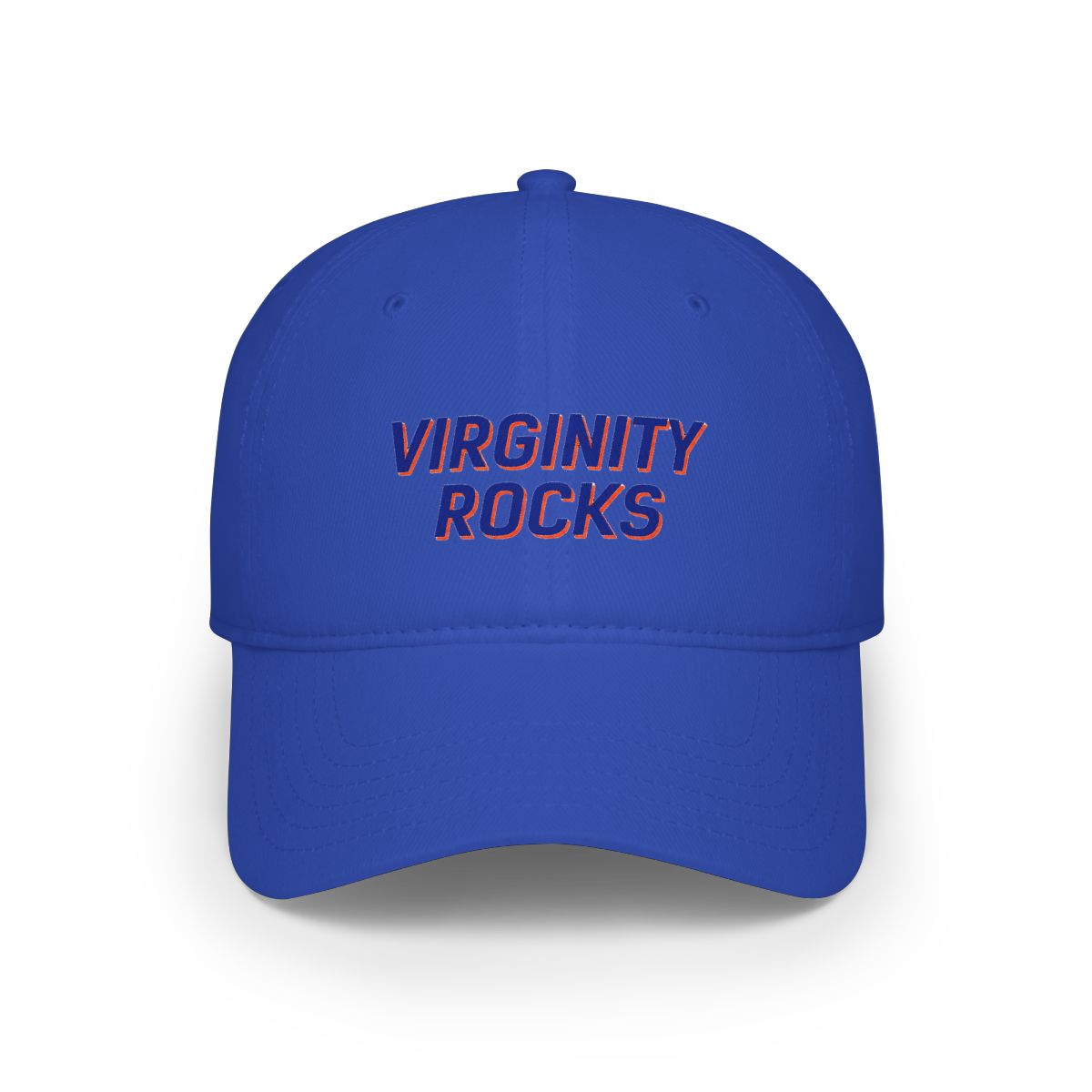 Virginity Rocks Orange Hat - alternate angle 5, merchandise