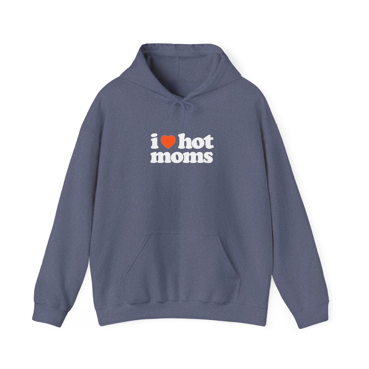 I Heart Hot Moms Camo Hoodie - alternate angle 2, merchandise