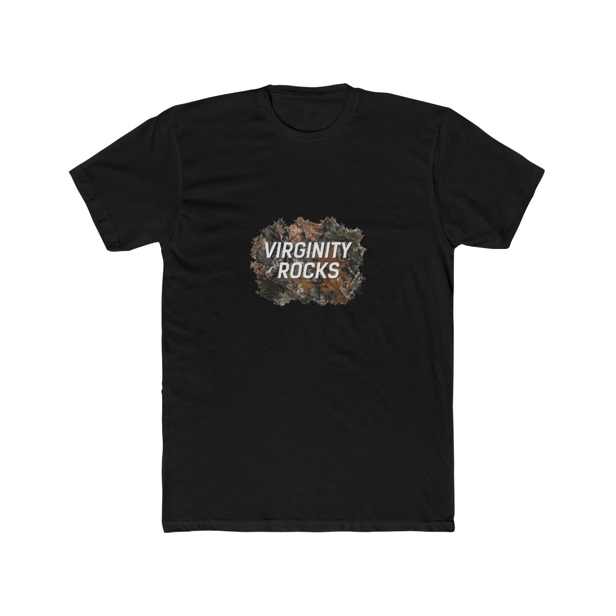 Virginity Rocks Camo Tee