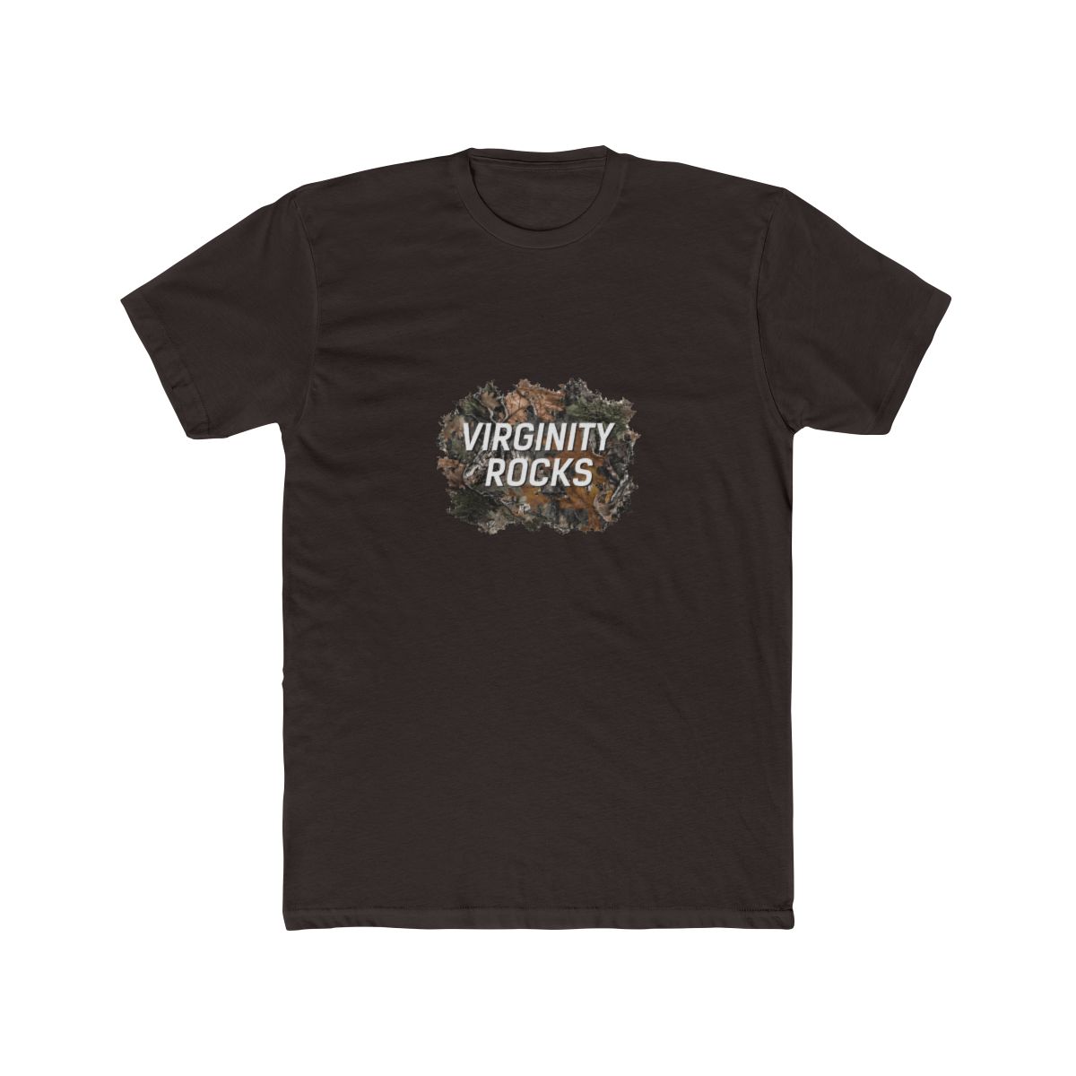 Virginity Rocks Camo Tee - alternate angle 5, merchandise
